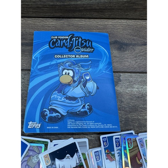 Club Penguin Card-Jitsu Trading Card Collector Album With Cards- See Pics. AS IS - Picture 6 of 7